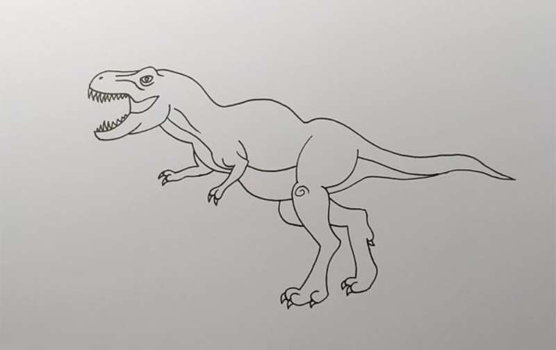 Dino-Drawing-Adventure-in-Seven-Steps How To Draw A Dinosaur: Tutorials To Learn From