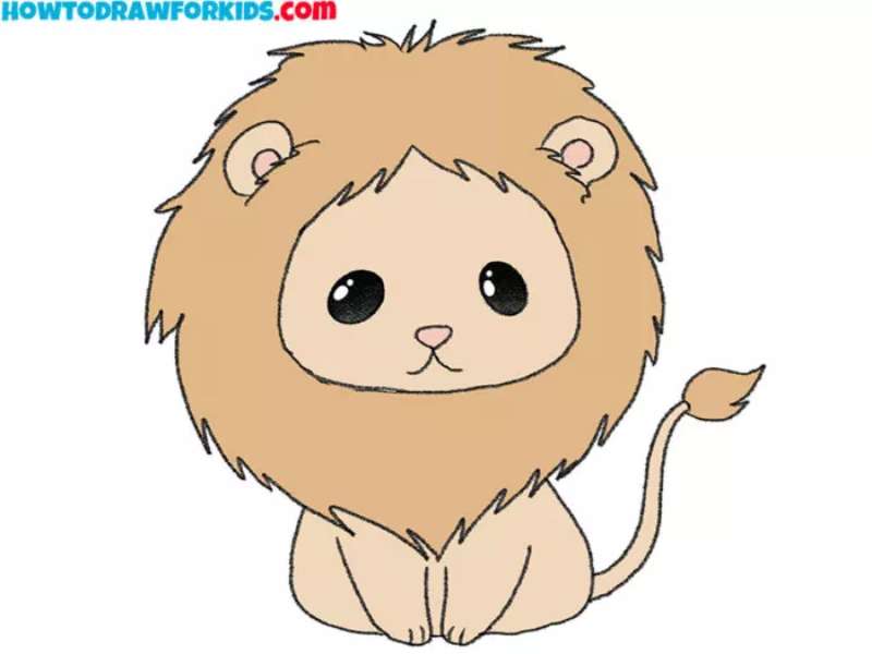 Doodle-a-Lion-The-Easy-Way How To Draw A Lion: Tutorials To Learn From