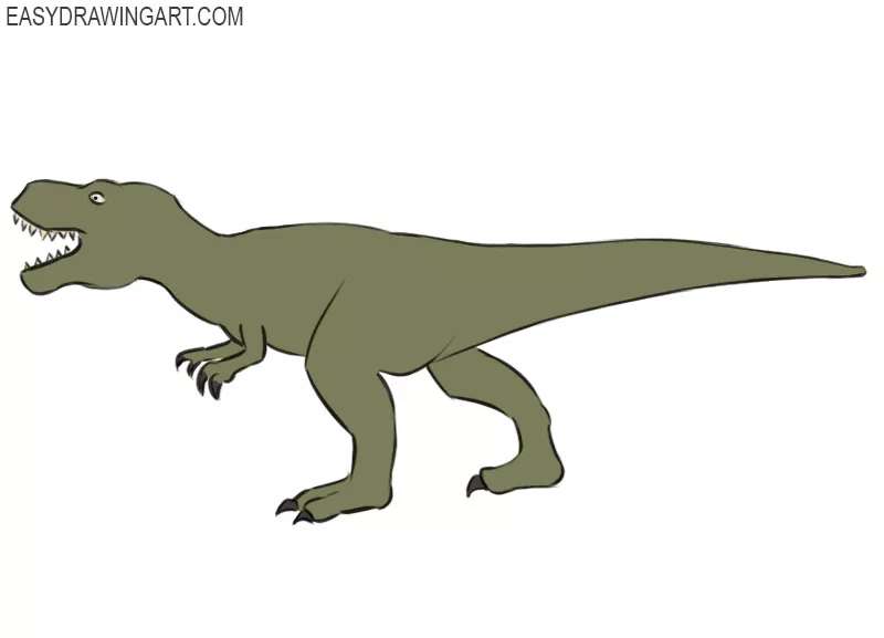 Every-Rookies-Dino-Sketch-%E2%80%93-Make-It-Snappy How To Draw A Dinosaur: Tutorials To Learn From