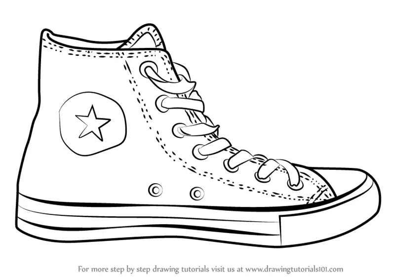 Getting-Classic_-How-to-Draw-that-Converse How To Draw A Shoe: Tutorials To Learn From