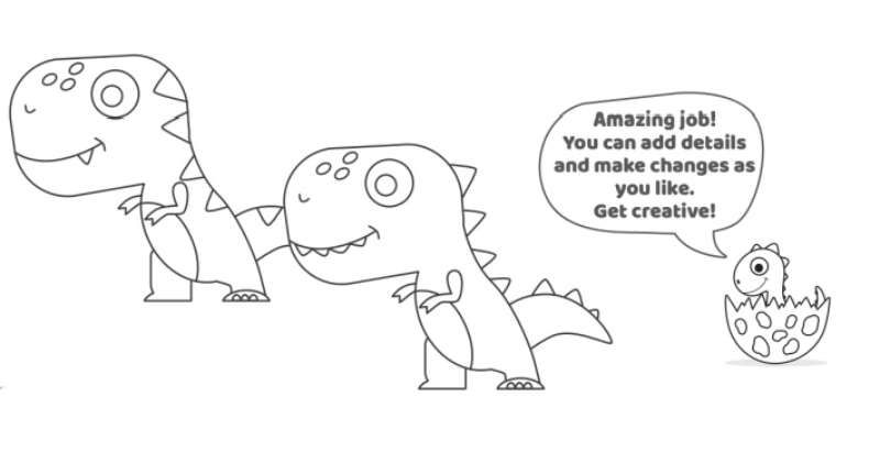 Grab-Your-Pencils_-Dino-Drawing-Printables How To Draw A Dinosaur: Tutorials To Learn From
