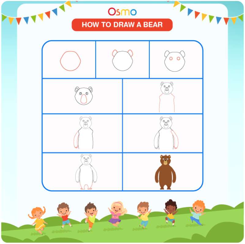 Kiddos-Guide-to-Bear-Art How To Draw A Bear: Tutorials To Learn From