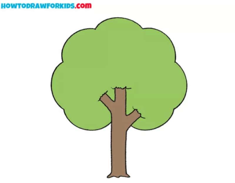 Kiddos-Guide_-Drawing-A-Simple-Tree How To Draw A Tree: Tutorials To Learn From