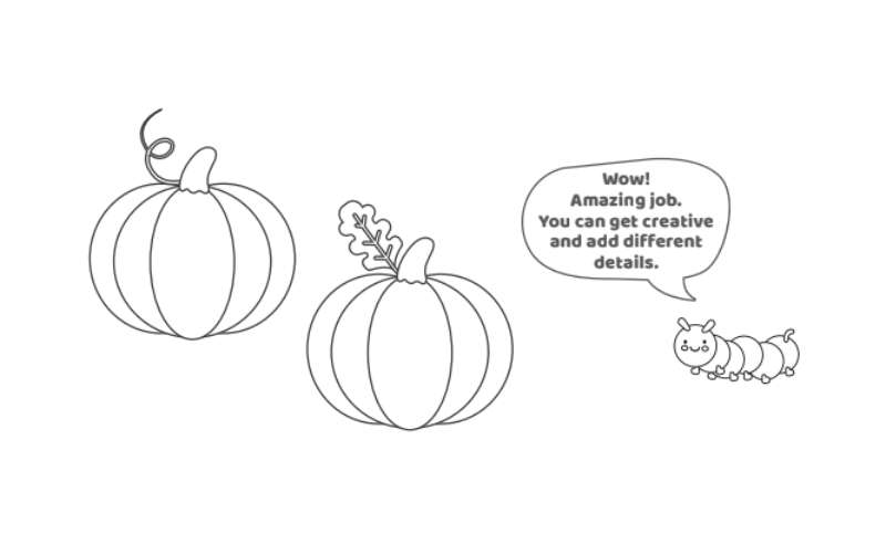 Pumpkin-Sketching-for-the-Little-Ones How To Draw A Pumpkin: Tutorials To Learn From