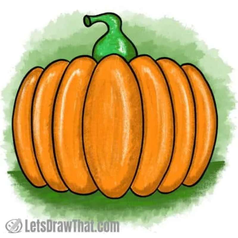 Sketching-Pumpkins_-Two-Cool-Perspectives How To Draw A Pumpkin: Tutorials To Learn From