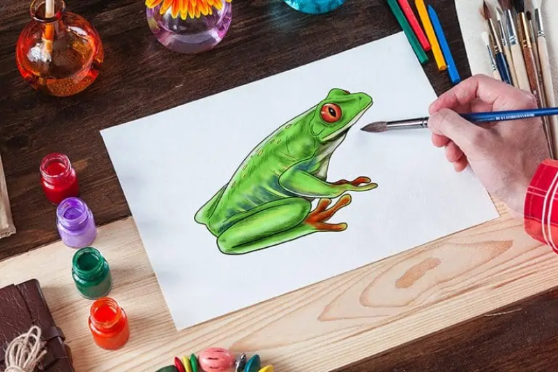 Sketching-a-Frog_-Your-Friendly-Neighborhood-Guide How To Draw A Frog: Tutorials To Learn From
