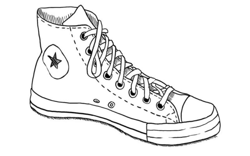 Sneaker-Sketching-Basics How To Draw A Shoe: Tutorials To Learn From