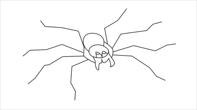 Spider on Spider web Line Art Coloring Pages for kids 30192048 Vector Art  at Vecteezy