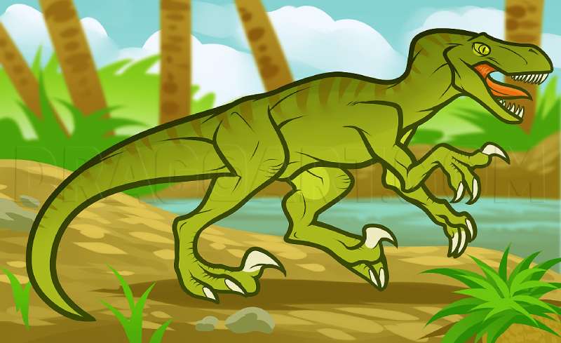 Velociraptor-Vibes-%E2%80%93-Fast-Fierce How To Draw A Dinosaur: Tutorials To Learn From
