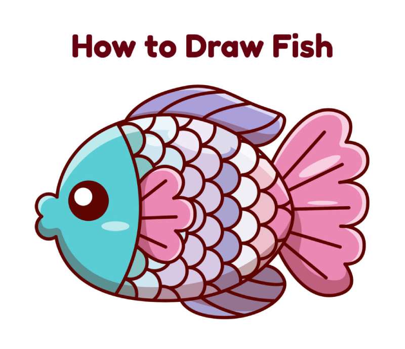 Your-Passport-to-the-World-of-Fish-Art How To Draw A Fish: Tutorials To Learn From