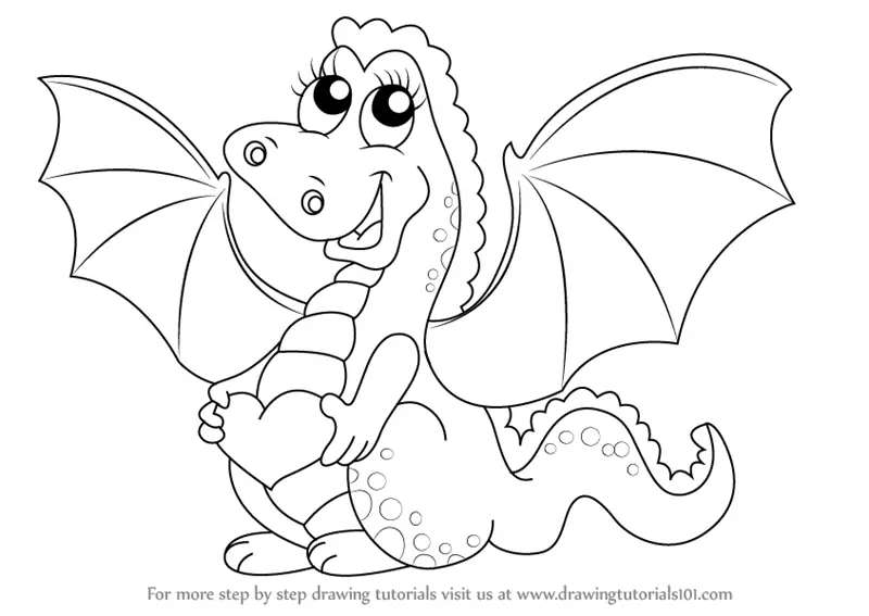 how-to-draw-Baby-Dragon-for-Kids-step-0 How To Draw A Dragon: Tutorials To Learn From
