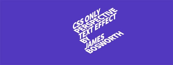 CSS-Perspective-Text_-htt 116 Cool CSS Text Effects Examples That You Can Download