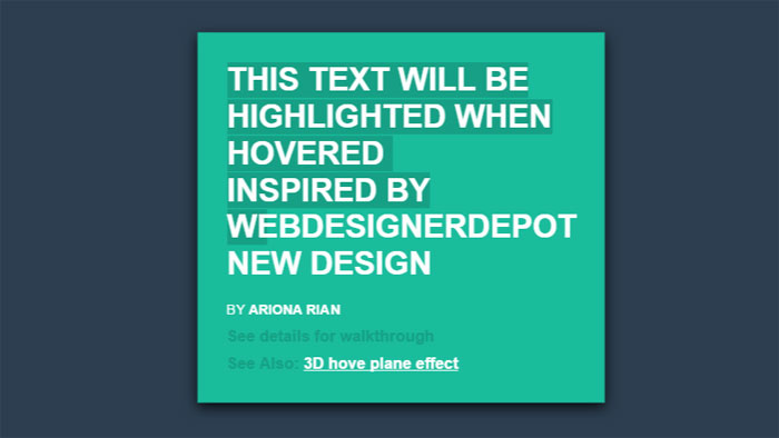 116 Cool CSS Text Effects Examples That You Can Download