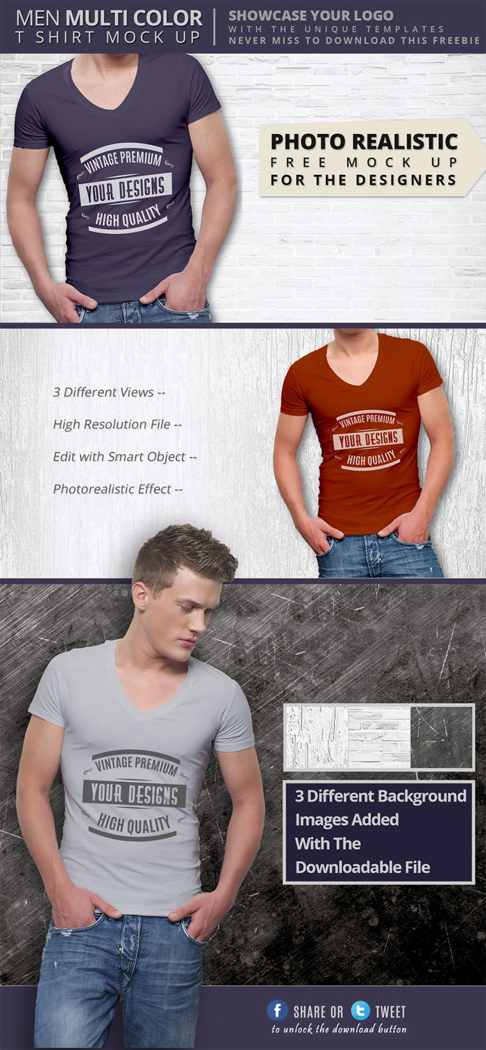 premium-quality-v-neck-t-sh 82 FREE T-Shirt Template Options For Photoshop And Illustrator