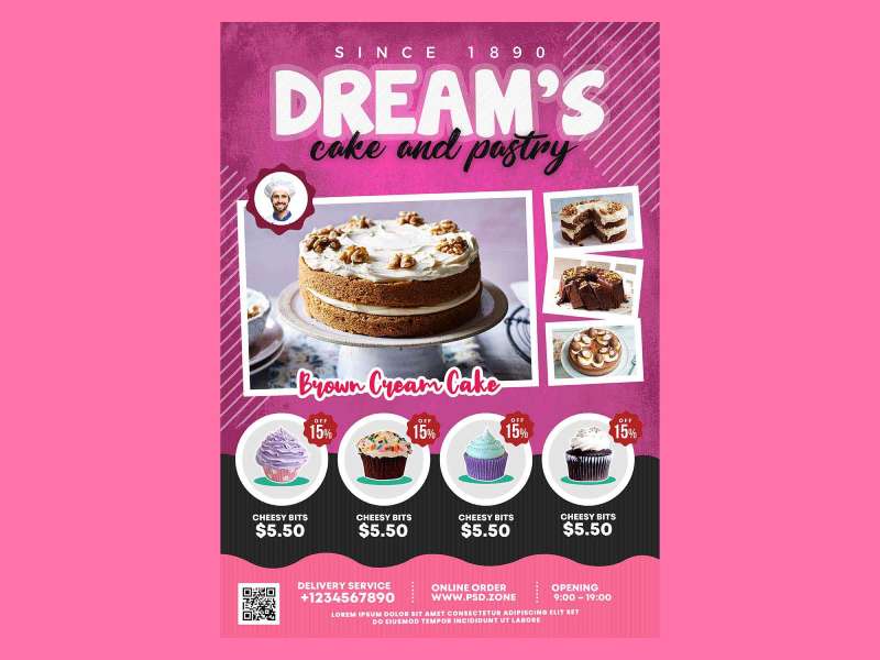 Cake Flyer PNG Transparent Images Free Download | Vector Files | Pngtree