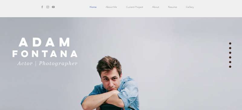 ADAM-FONTANA Best Actor Websites To Use As Inspiration For Creating One