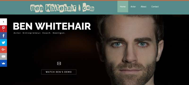 BEN-WHITEHAIR Best Actor Websites To Use As Inspiration For Creating One