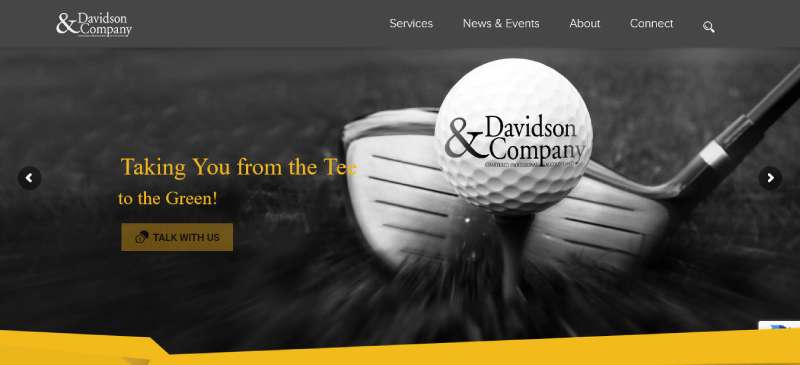 DAVIDSON-COMPANY The Best Accountant Website Design Examples and Inspiration