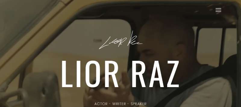 LIOR-RAZ Best Actor Websites To Use As Inspiration For Creating One