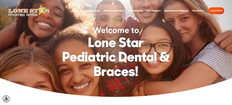 LONE-STAR-PEDIATRIC-DENTAL The Best Dentist Websites And Their Neat Design