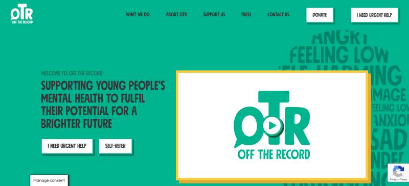 OFF-THE-RECORD-–-SOUTH The Best Charity Website Design Examples of the Year
