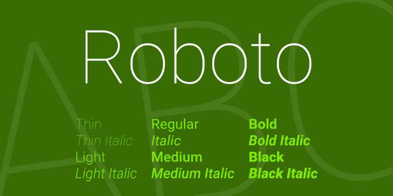 Roboto-1 Business Card Chic: The 12 Best Fonts for Business Cards