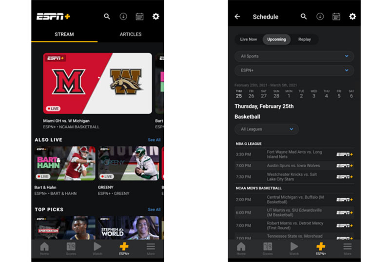 espn Showcasing Exciting Sports App Design Examples