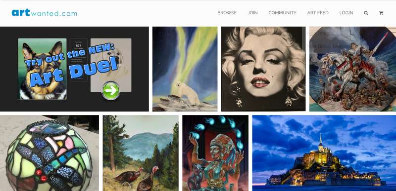 ArtWanted 20 Art Portfolio Website Design Examples