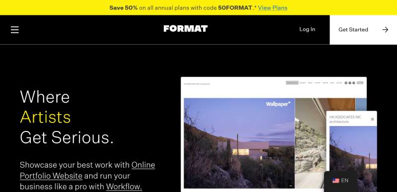 Format 20 Art Portfolio Website Design Examples