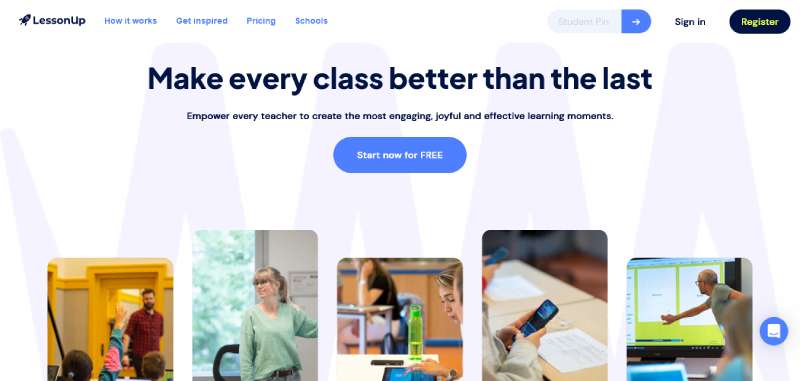 LessonUp Website Design for Teachers: 26 Examples