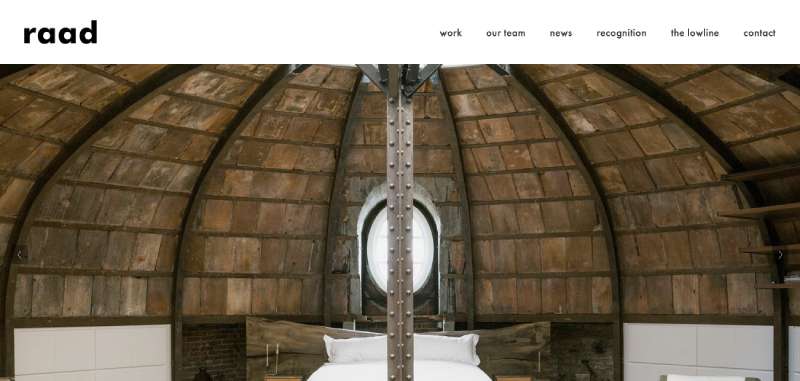 Raad-Studio1 Architecture Website Design Inspiration: 25 Examples