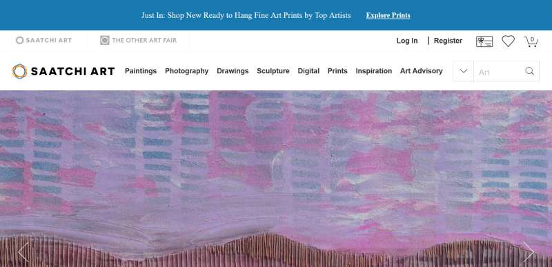 Saatchi-Art 20 Art Portfolio Website Design Examples