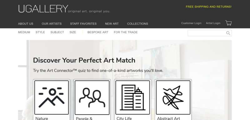 UGallery 20 Art Portfolio Website Design Examples