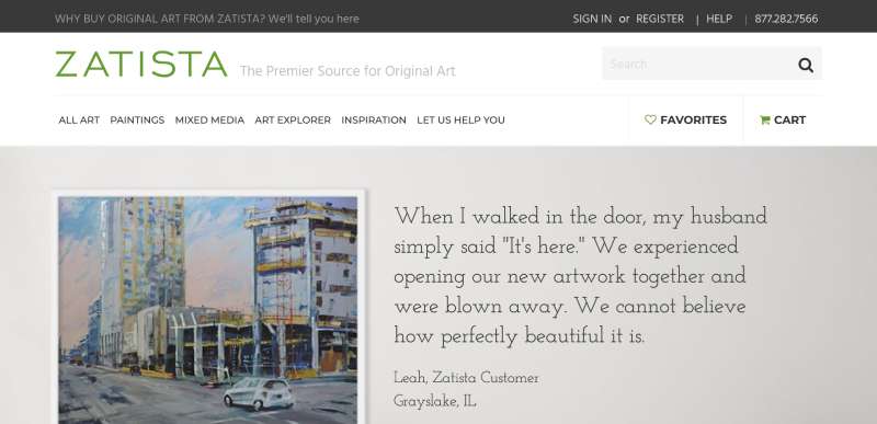 Zatista 20 Art Portfolio Website Design Examples