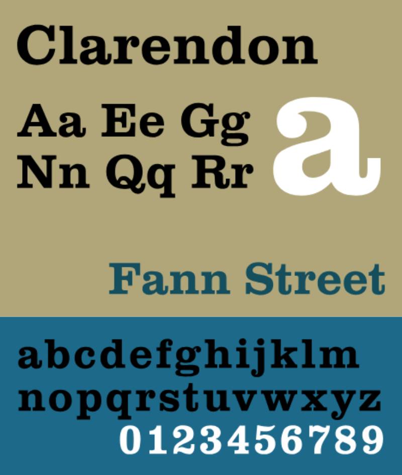 Clarendon-1 Business Card Chic: The 12 Best Fonts for Business Cards