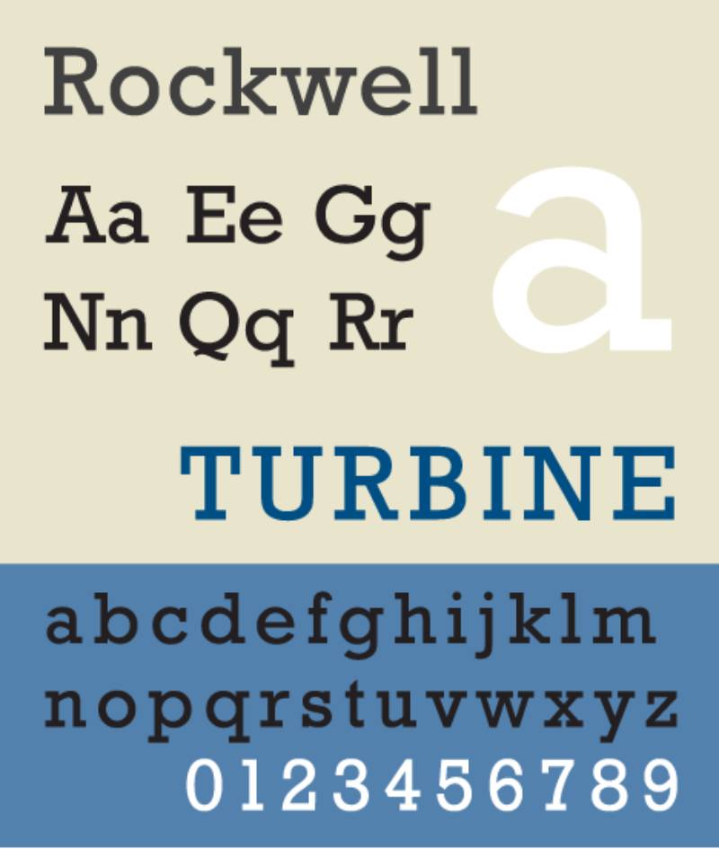 Rockwell Business Card Chic: The 12 Best Fonts for Business Cards